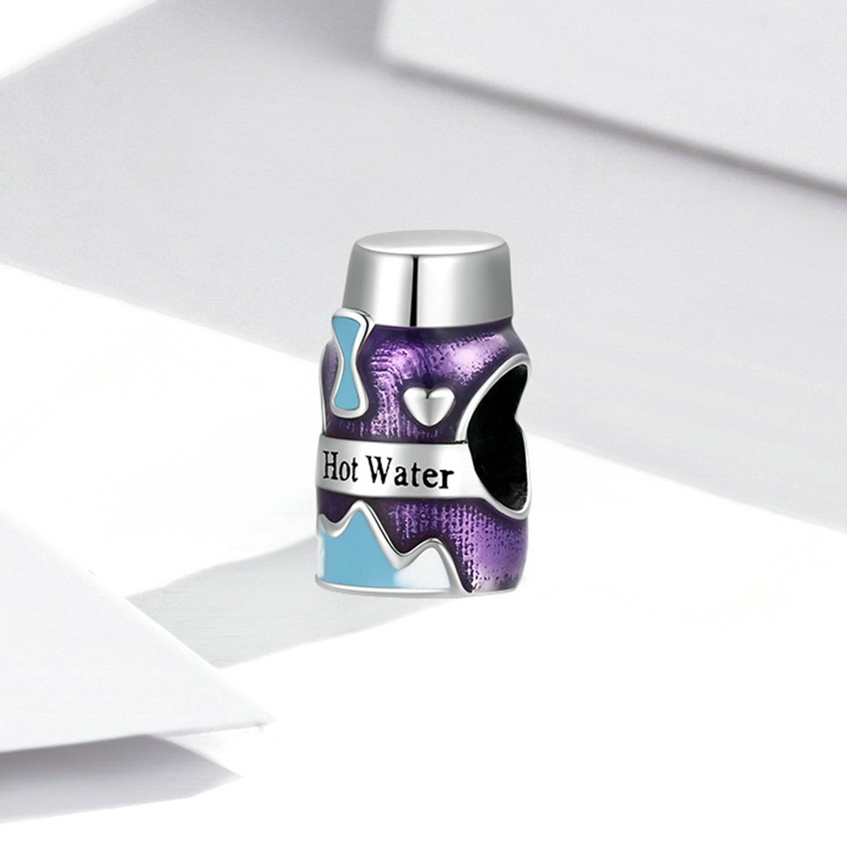 Silver Charm Winter Mini Thermos Charm For Sale - sursenso Charm