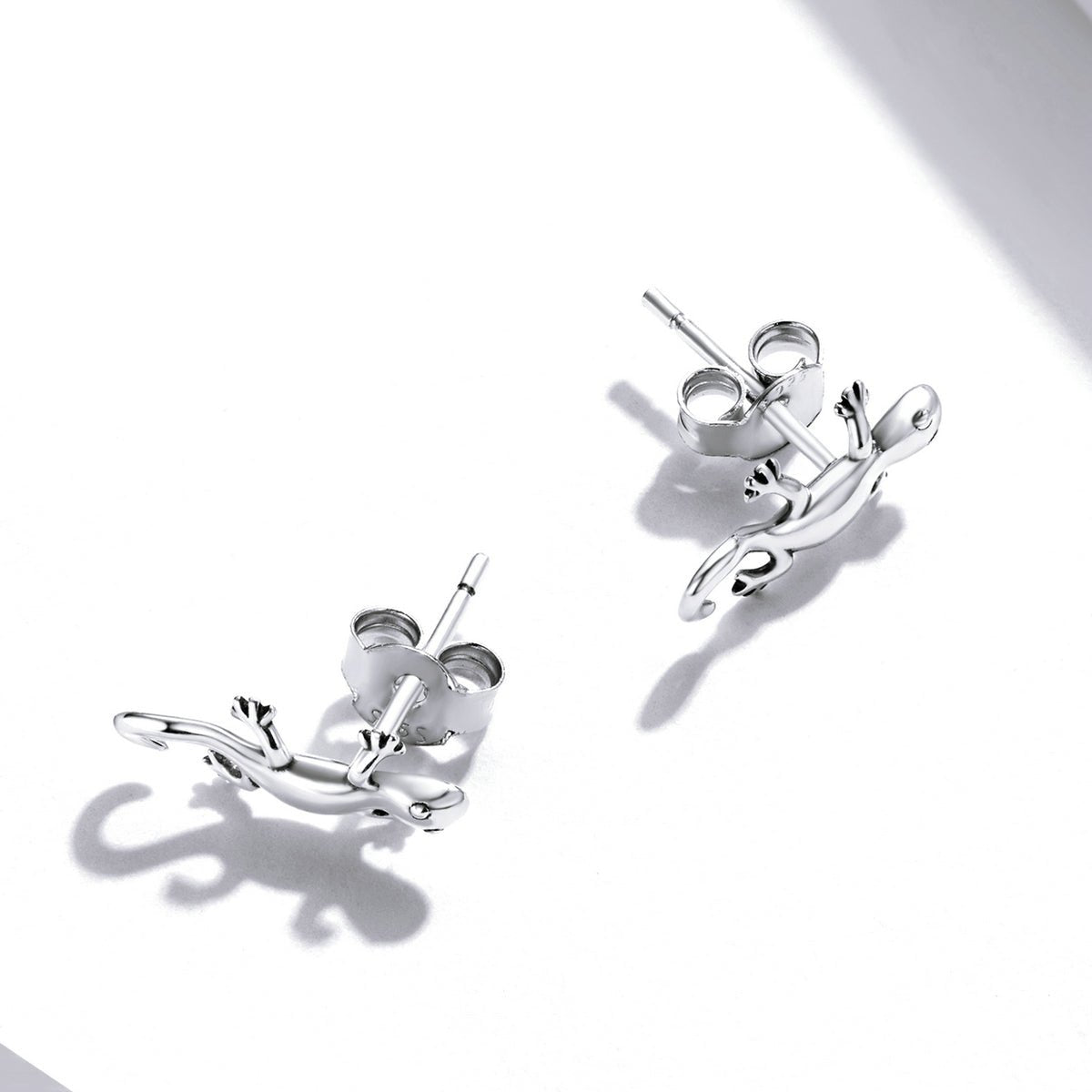 Silver Earrings Cute Gecko Stud Earrings For Sale - sursenso Earring