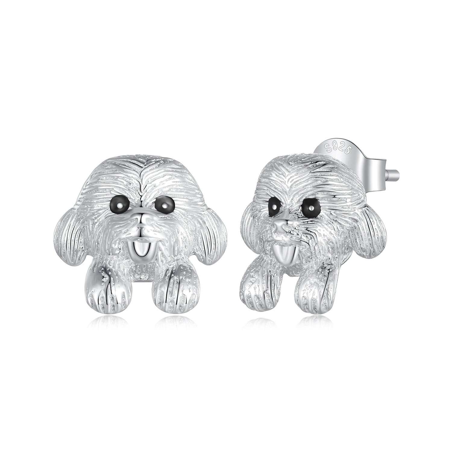 Silver Earrings Cute Teddy Stud Earrings For Sale - sursenso Earring