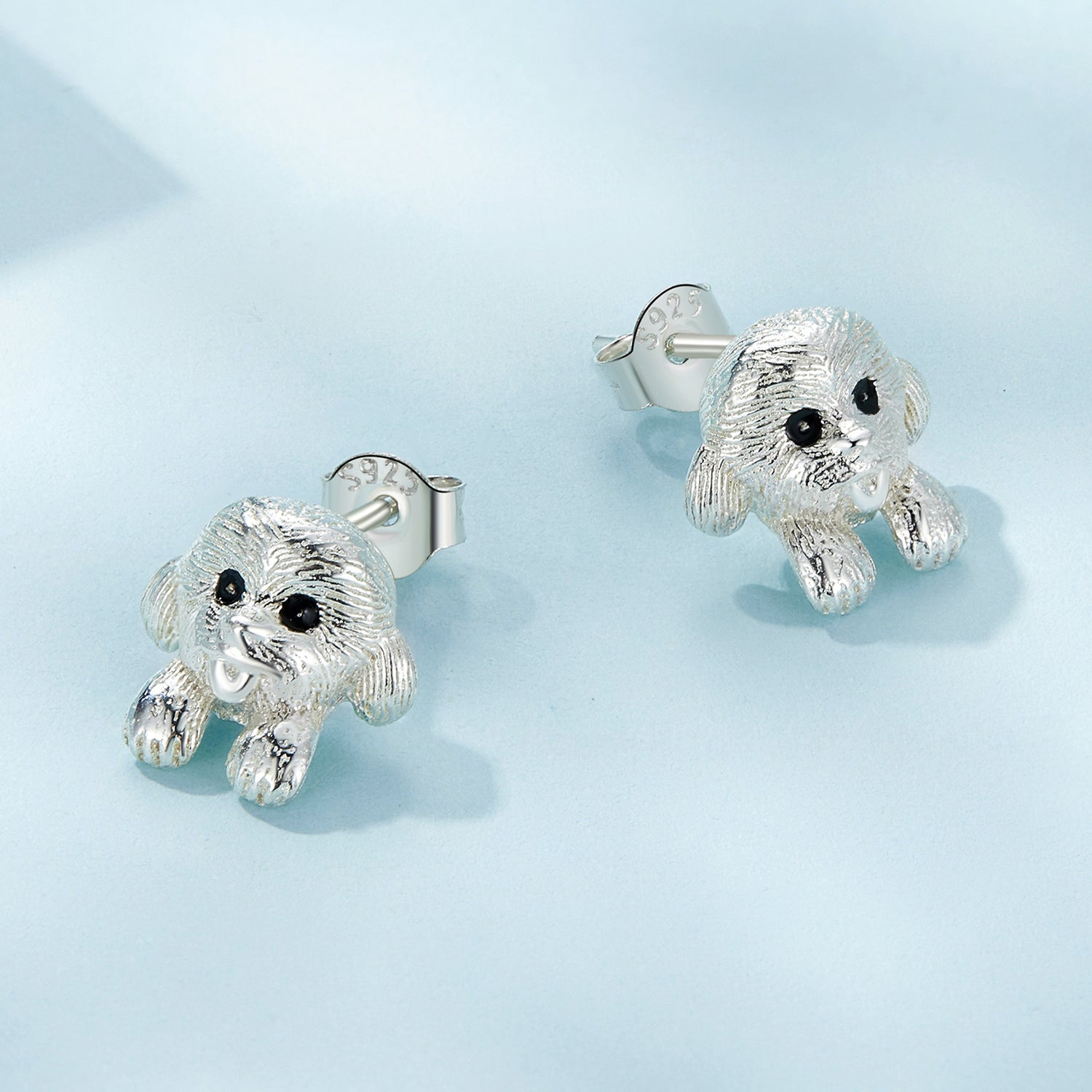 Silver Earrings Cute Teddy Stud Earrings For Sale - sursenso Earring