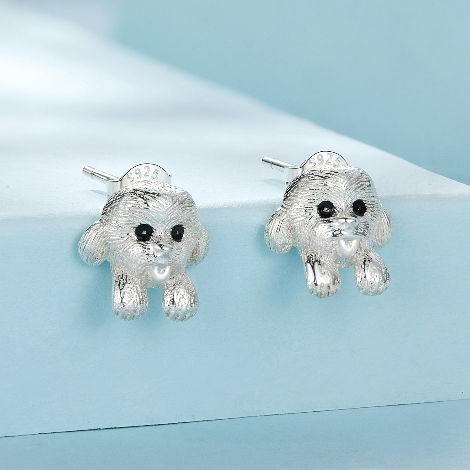 Silver Earrings Cute Teddy Stud Earrings For Sale - sursenso Earring