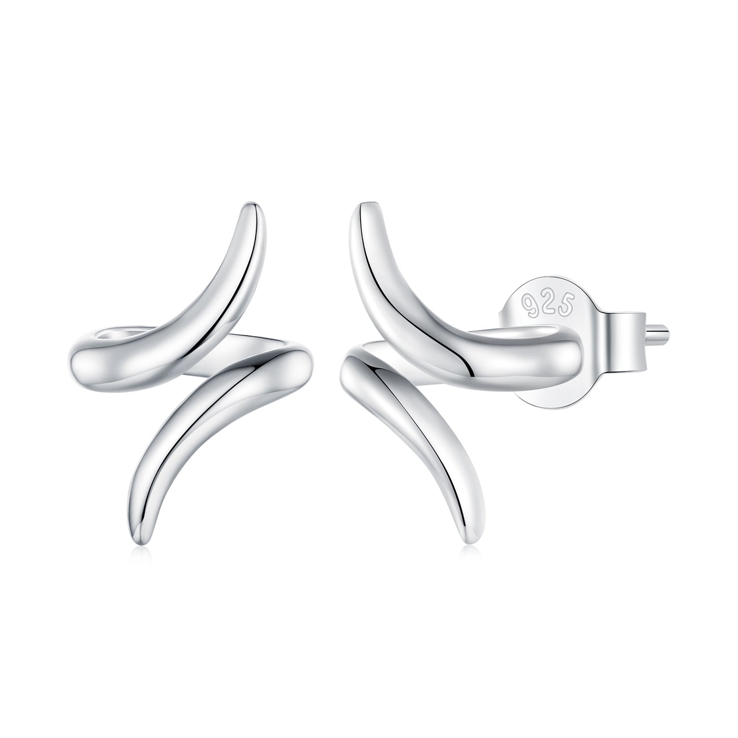 Silver Earrings Earphone Stud Earrings For Sale - sursenso Earring