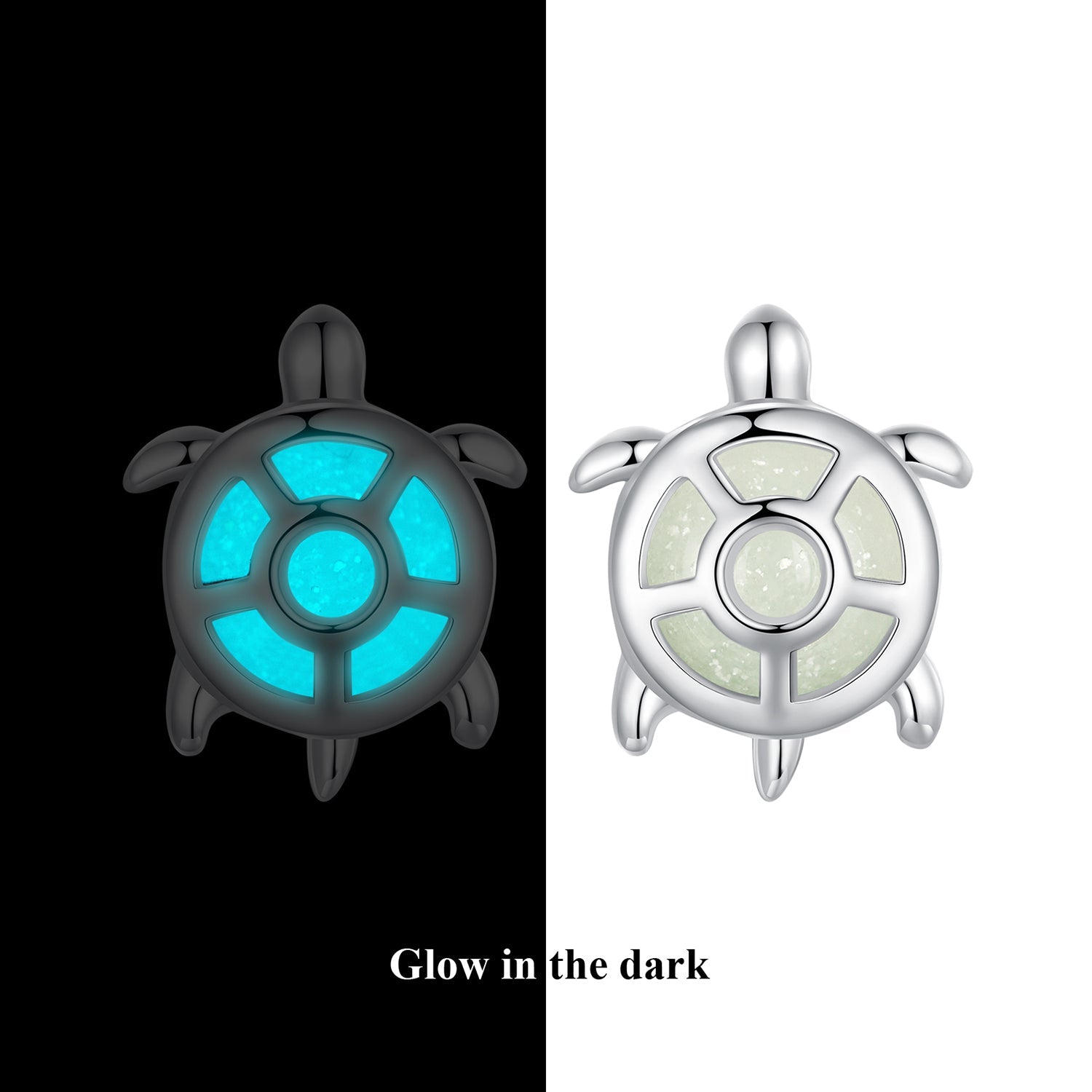 Silver Earrings Luminous Sea turtle Stud Earrings For Sale - sursenso Earring