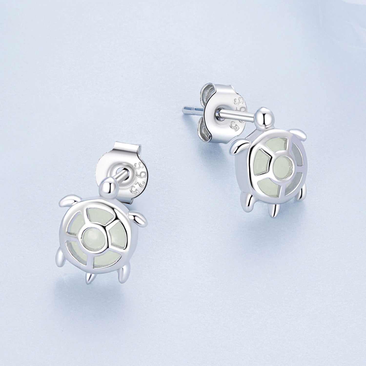 Silver Earrings Luminous Sea turtle Stud Earrings For Sale - sursenso Earring