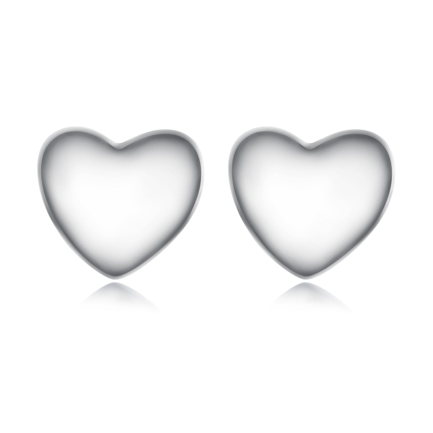 Silver Earrings Mini Heart Without Earplugs Stud Earrings For Sale - sursenso Earring