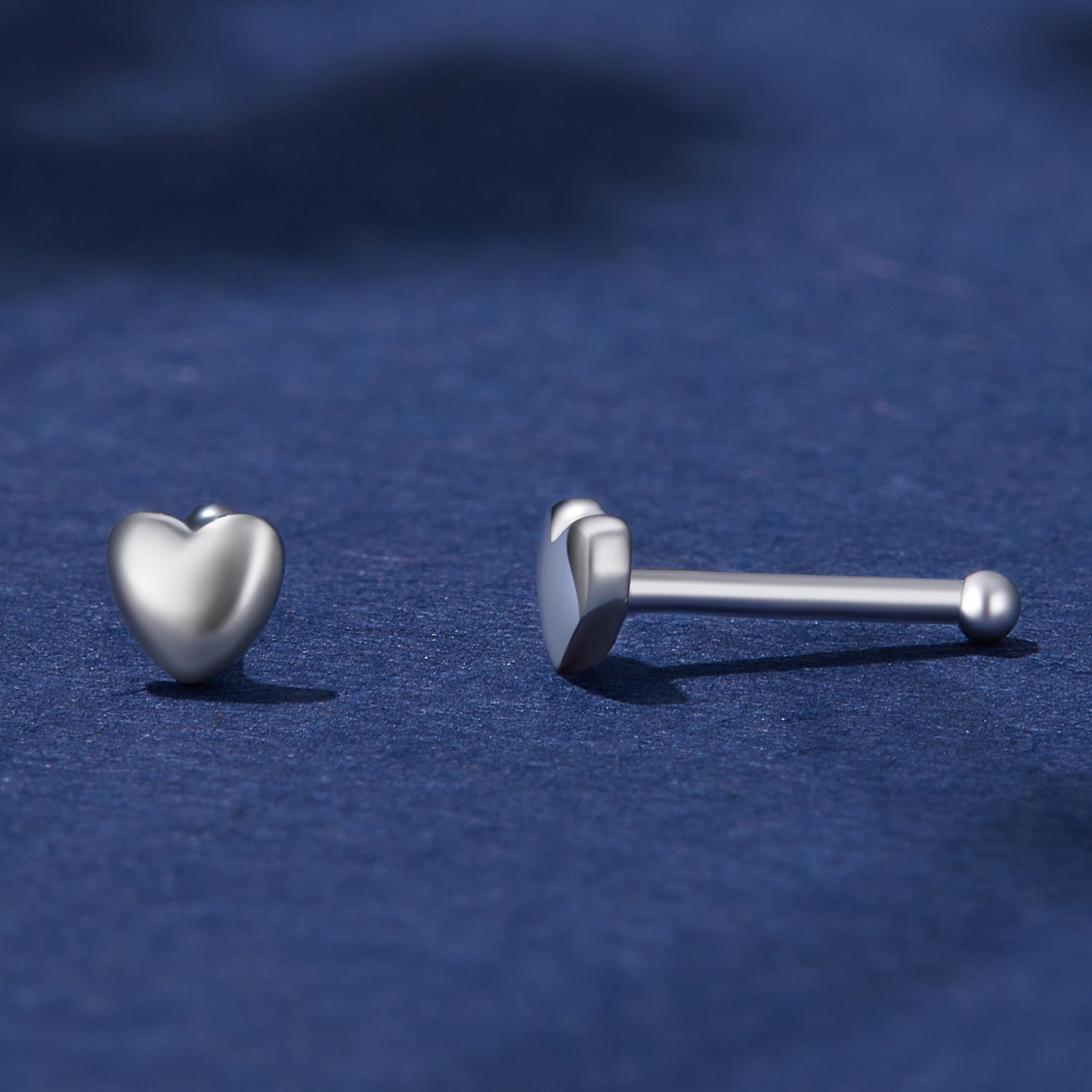 Silver Earrings Mini Heart Without Earplugs Stud Earrings For Sale - sursenso Earring