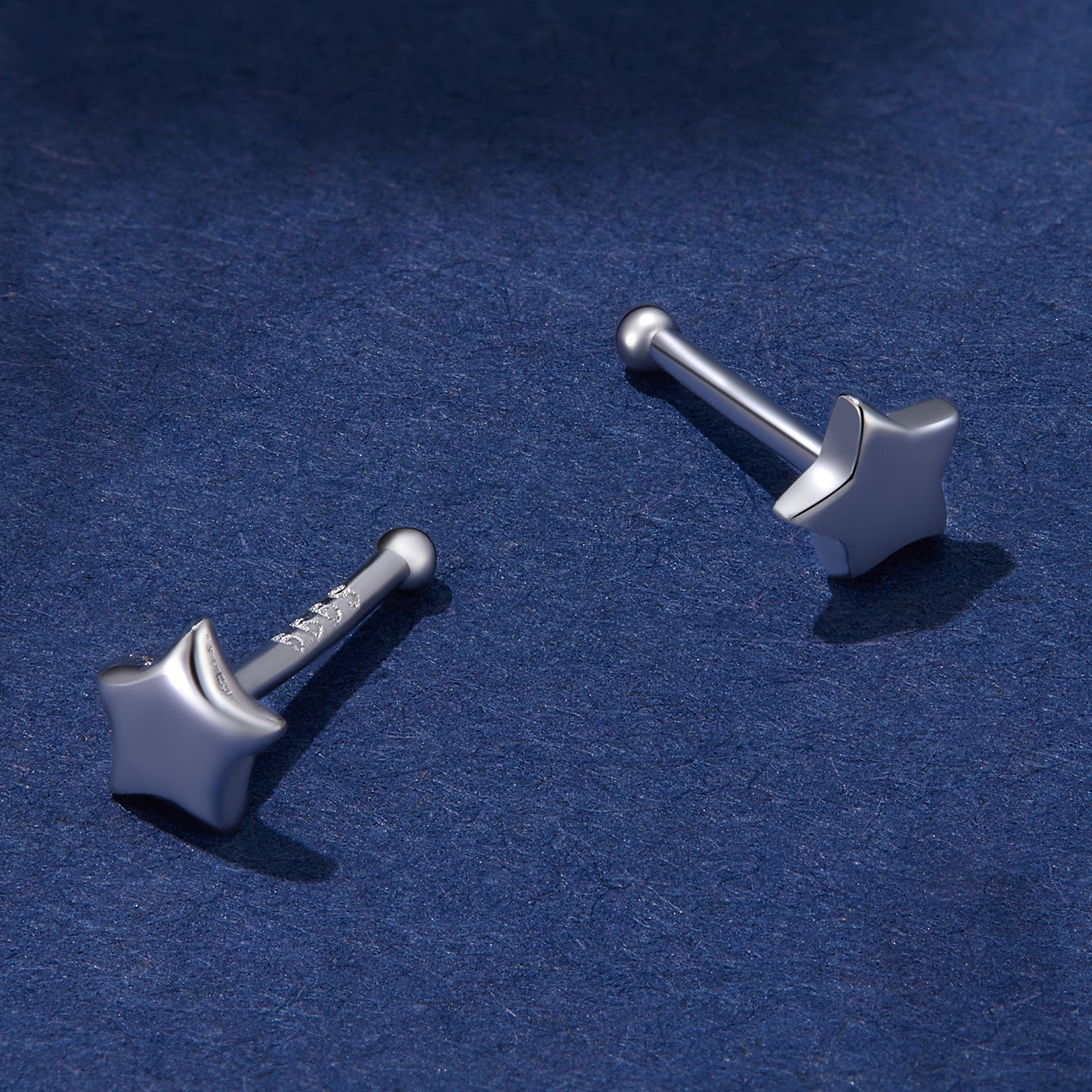 Silver Earrings Mini Star Without Earplugs Stud Earrings For Sale - sursenso Earring