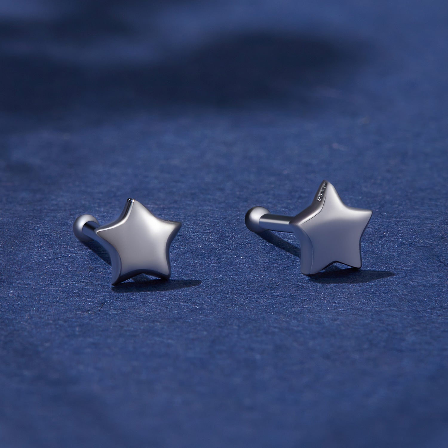 Silver Earrings Mini Star Without Earplugs Stud Earrings For Sale - sursenso Earring