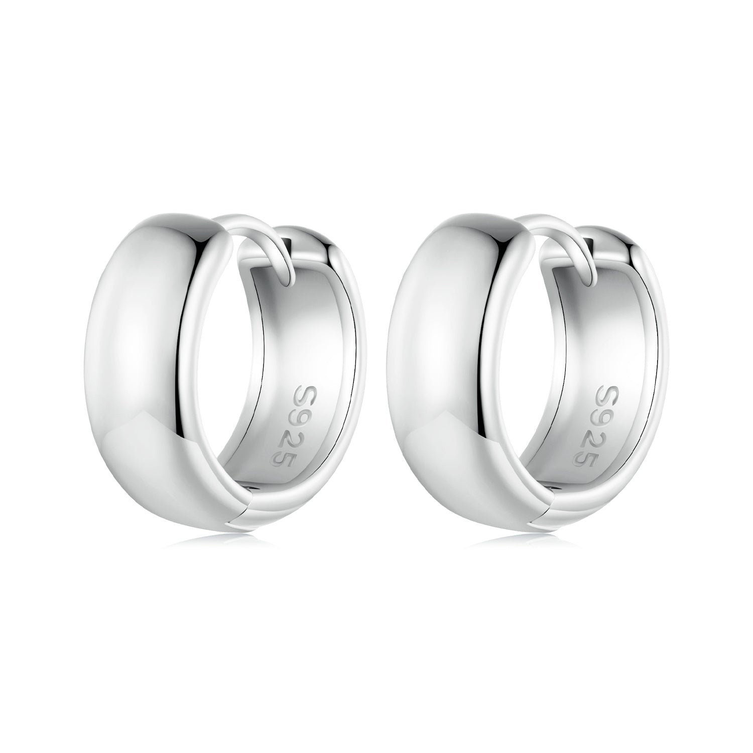 Silver Earrings Minimalist Hoop Earrings For Sale - sursenso Earring