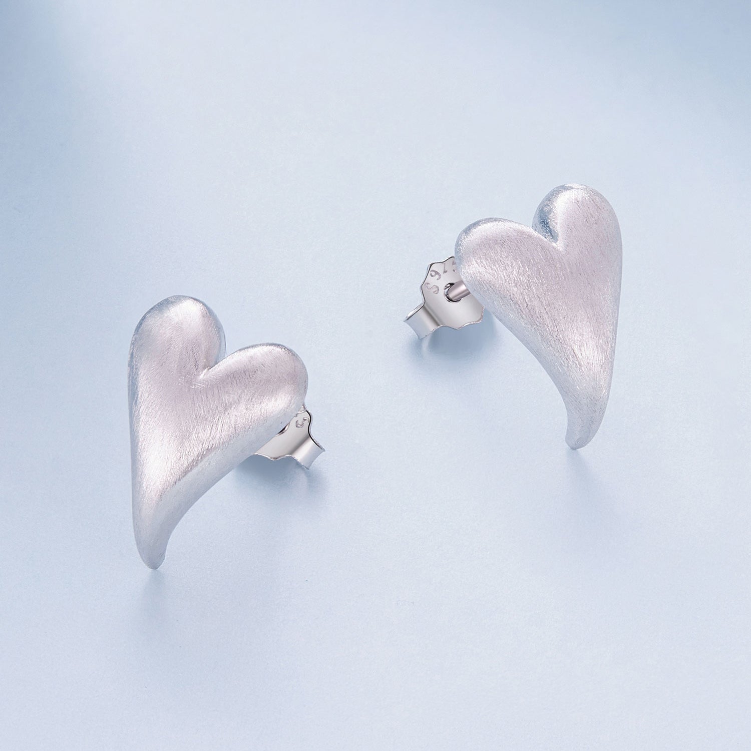 Silver Earrings Silk Love Stud Earrings For Sale - sursenso Earring