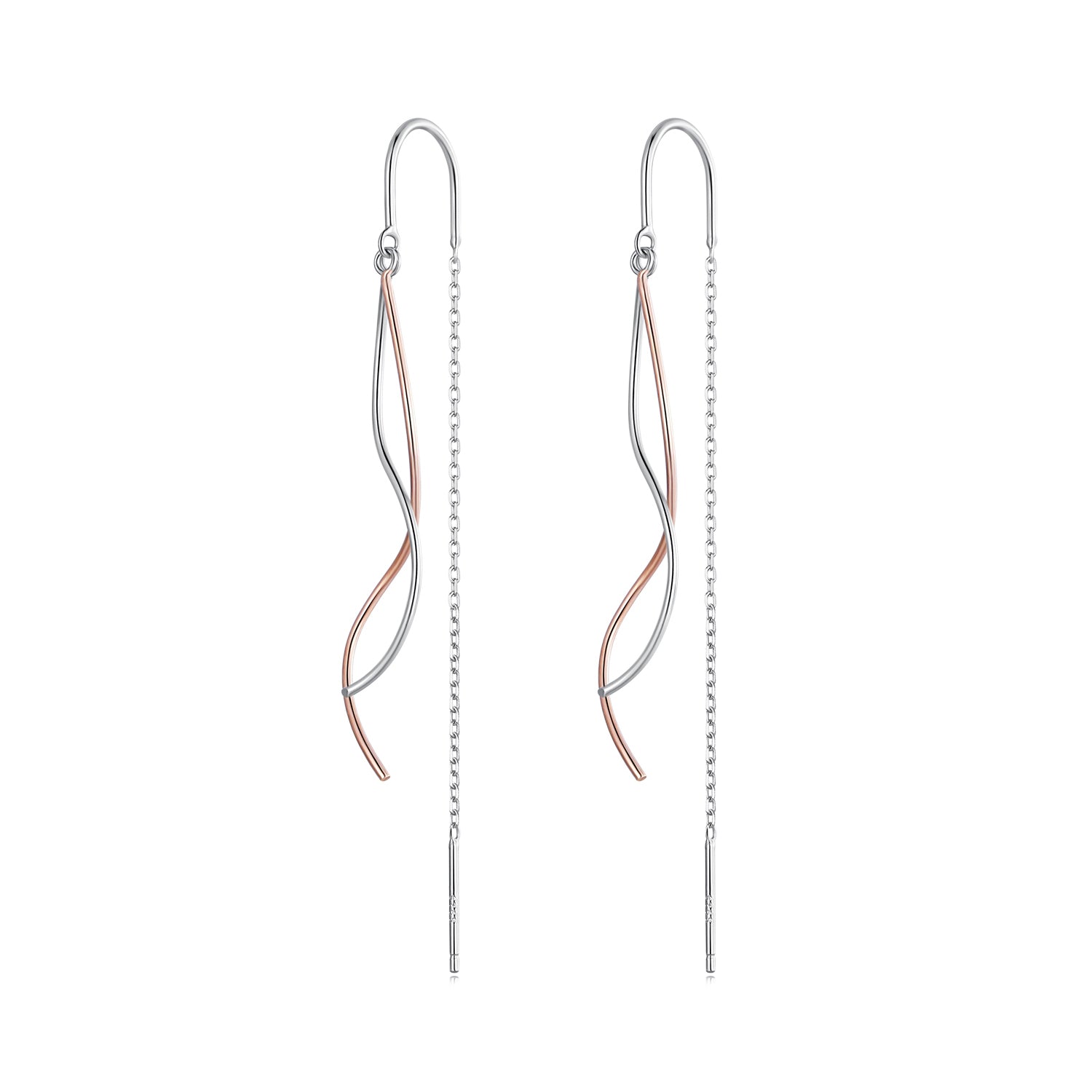 Silver Earrings Tassel Thread Earrings For Sale - sursenso Earring