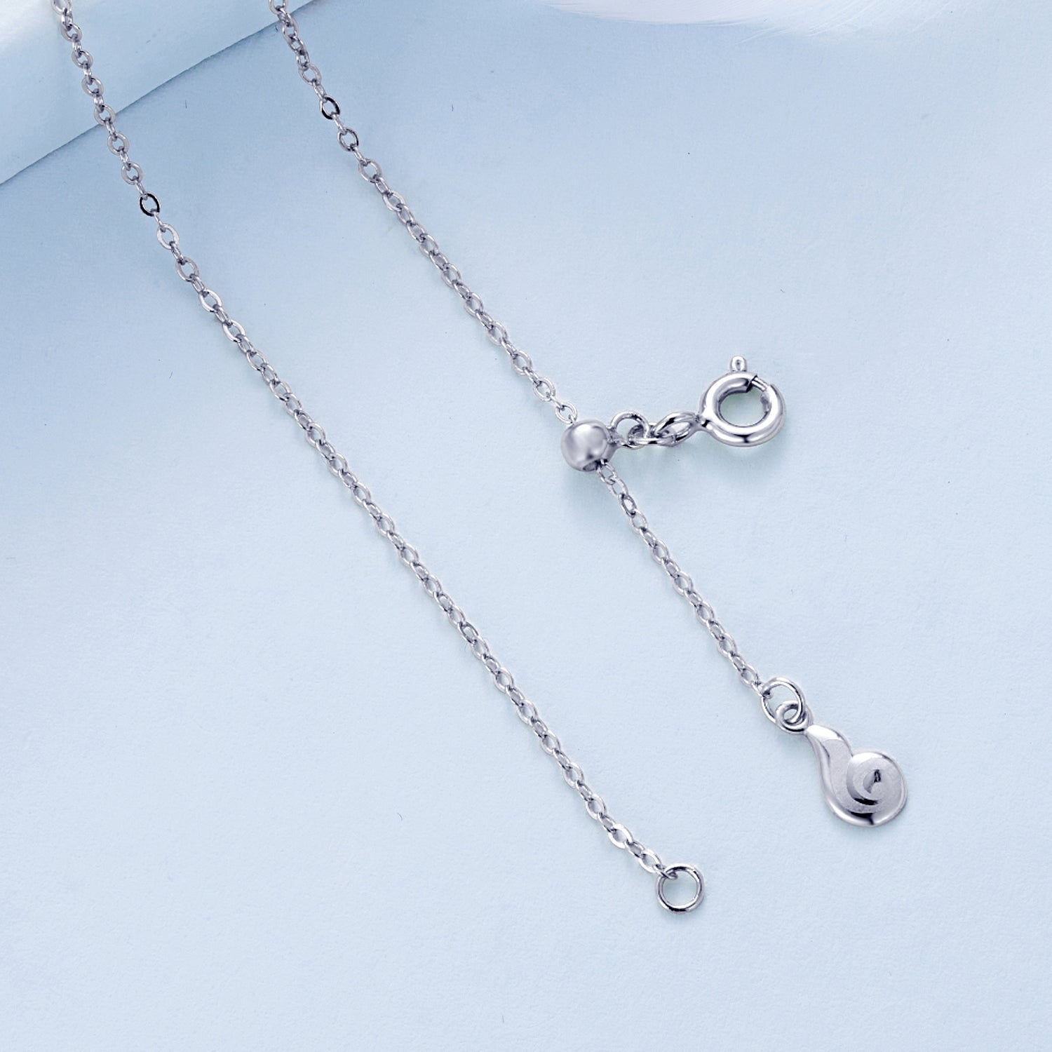 Silver Necklace True Love Pendant Necklace with Lobster Clasp For Sale - sursenso Necklaces