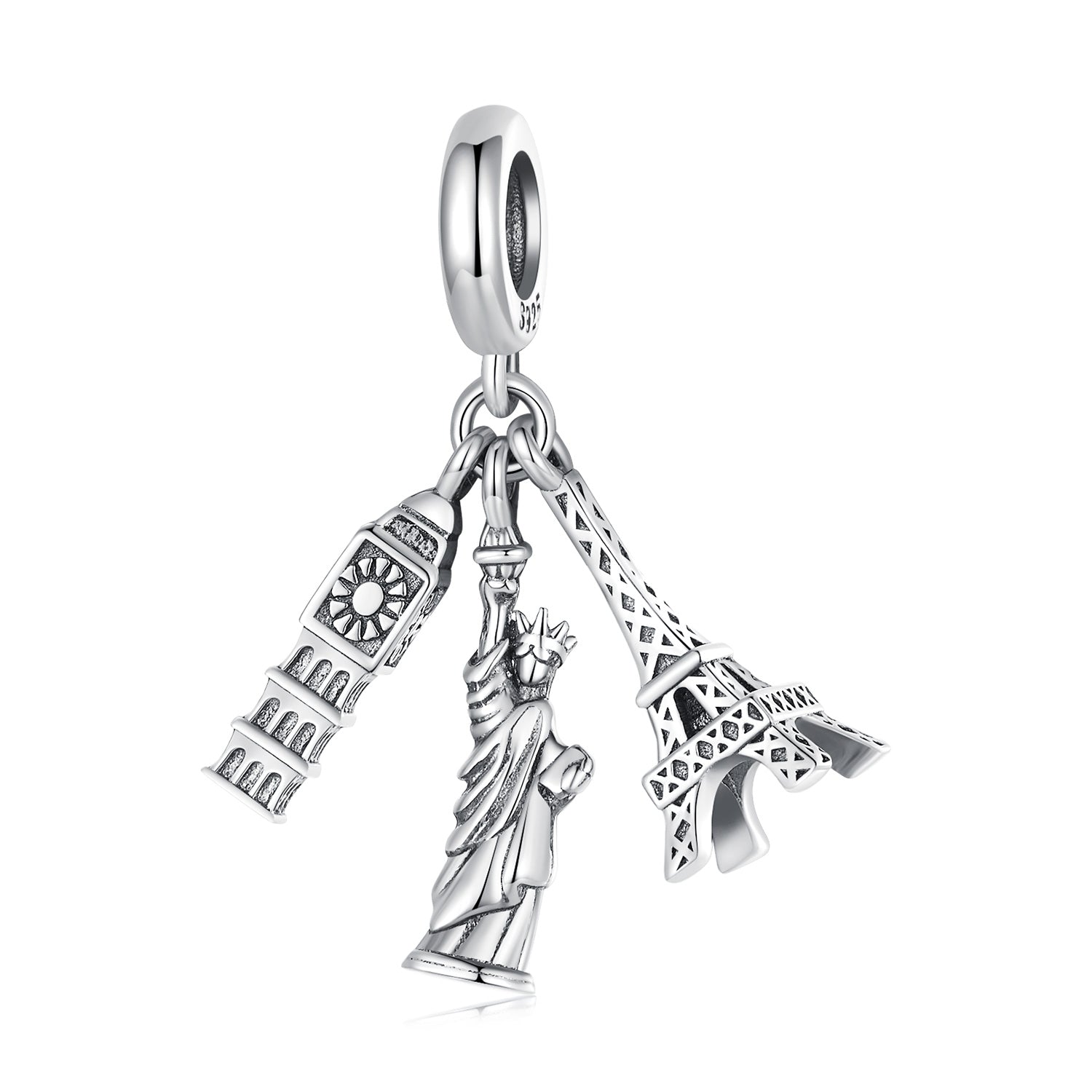 Silver Pendant Global Attractions Dangle Charm For Sale - sursenso Pendant
