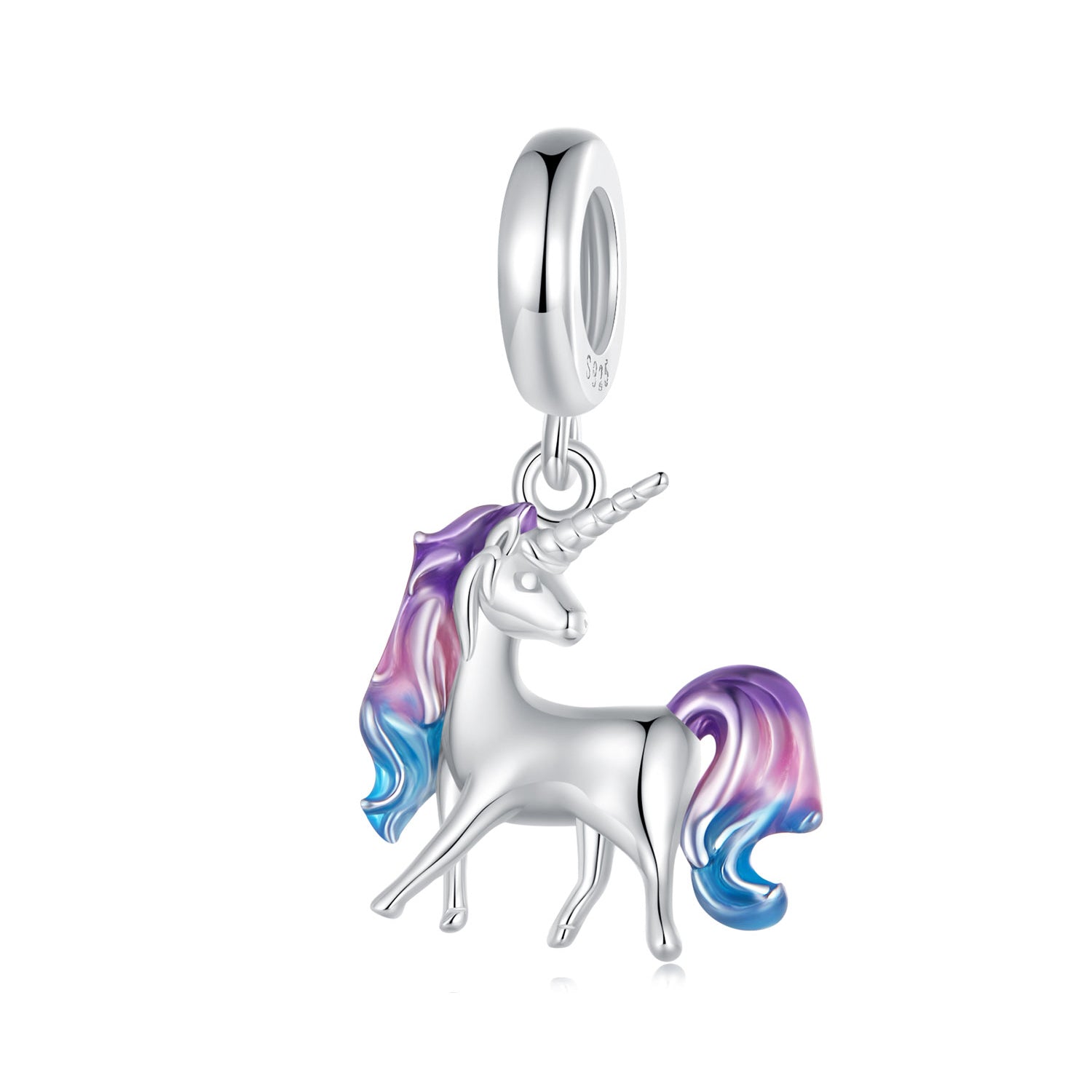 Silver Pendant Holy Unicorn Dangle Charm For Sale - sursenso Pendant