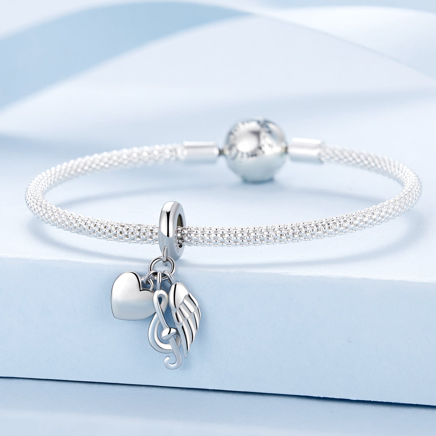 Silver Pendant Love Musical Note Dangle Charm For Sale - sursenso Pendant