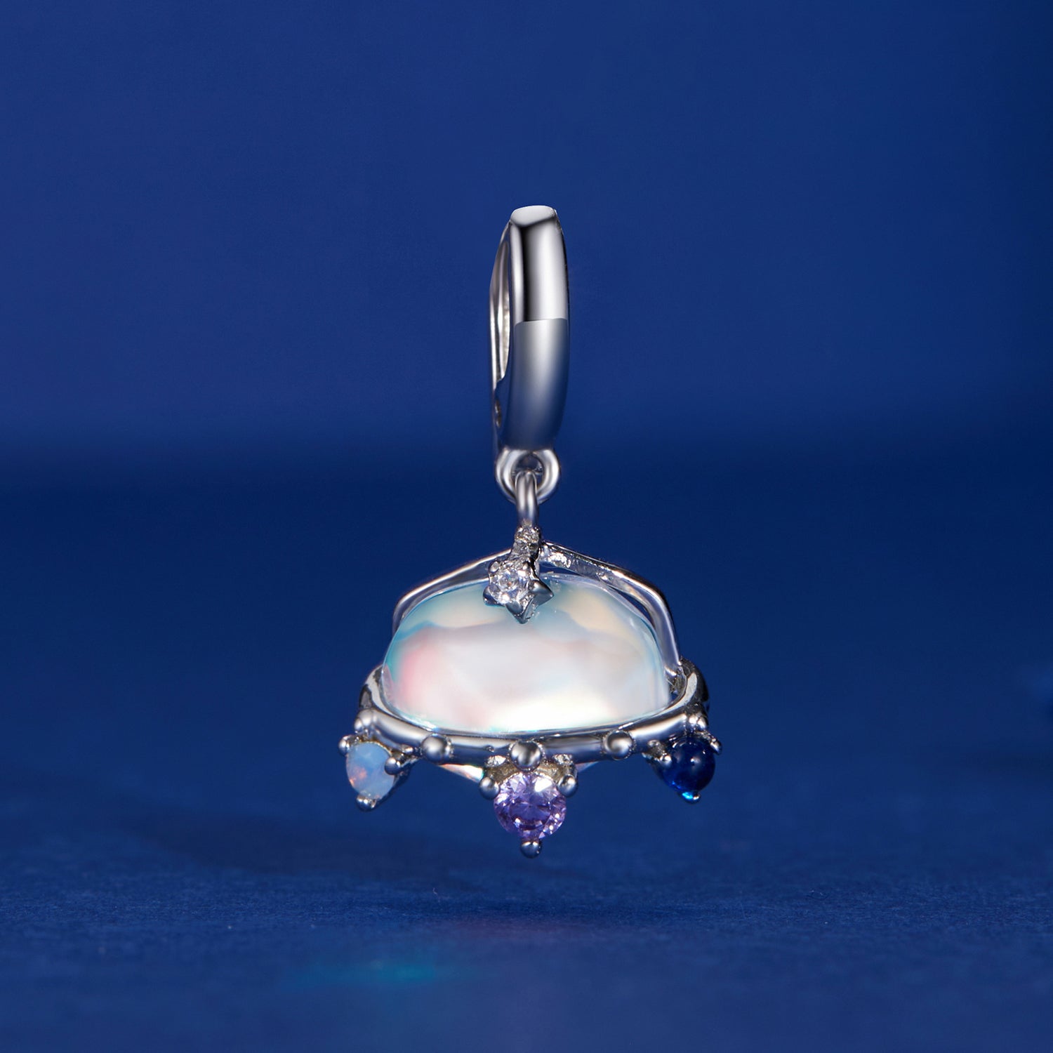 Silver Pendant Spaceship Dangle Charm For Sale - sursenso Pendant