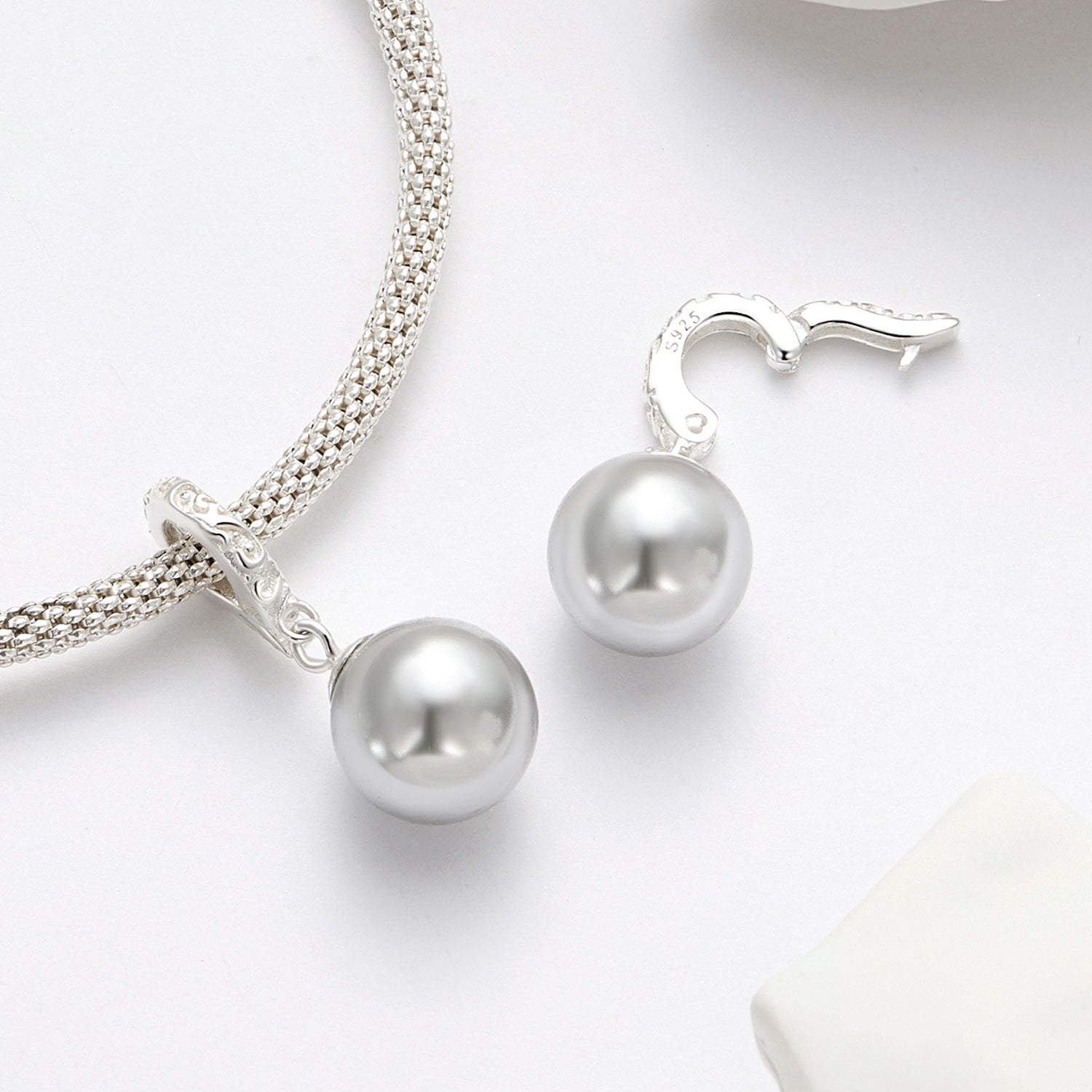 Silver Pendant Tears of the Sea Dangle Charm For Sale - sursenso Pendant