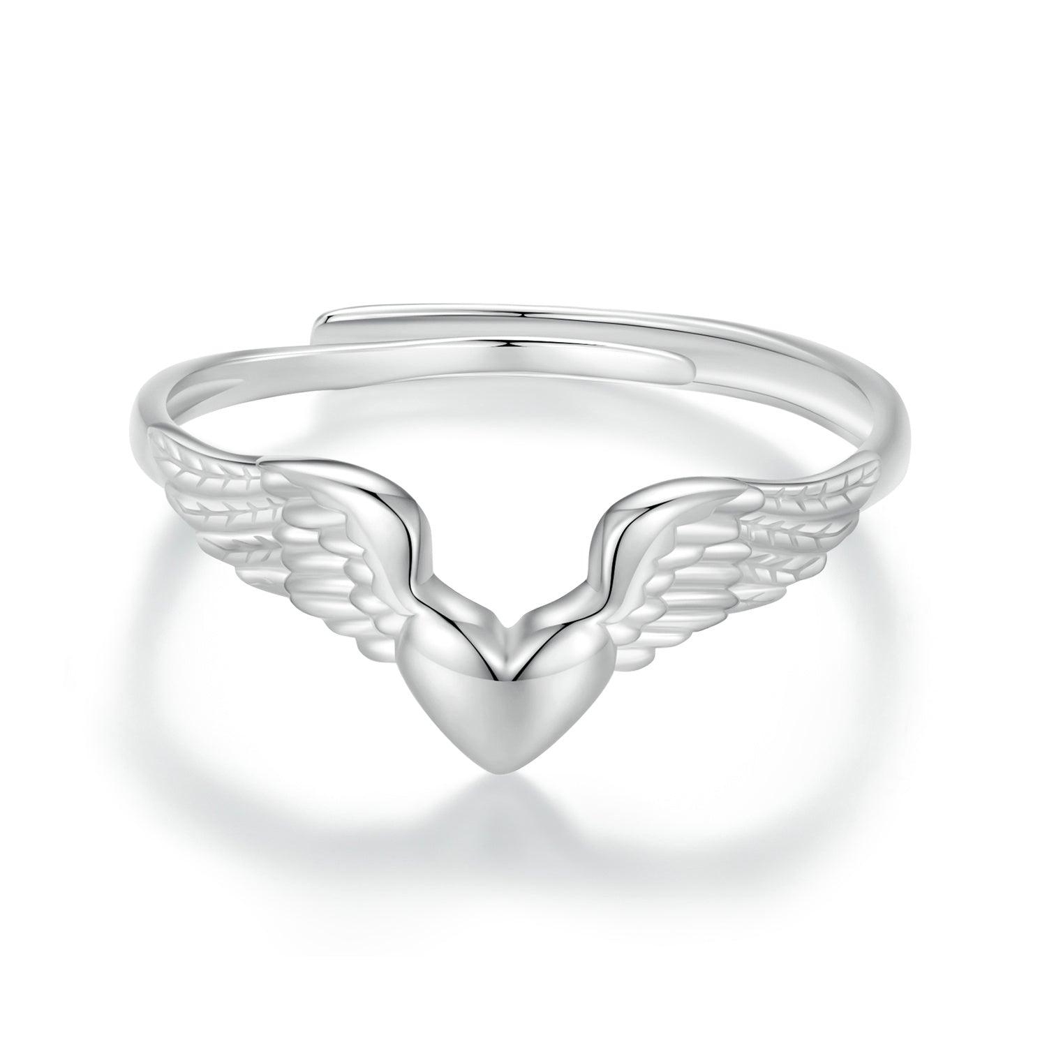 Silver Ring Angel Wing Open Ring For Sale - sursenso Open Rings