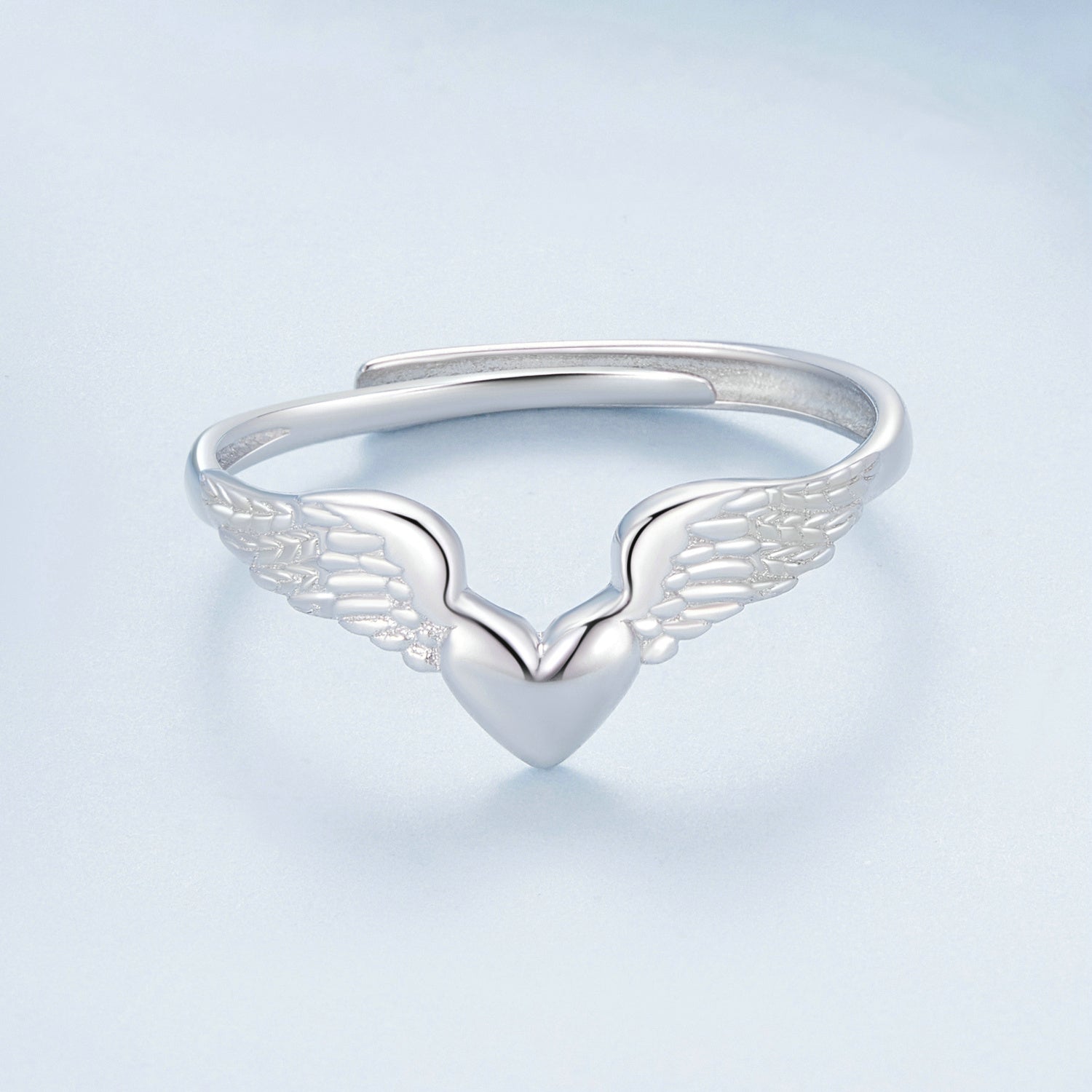 Silver Ring Angel Wing Open Ring For Sale - sursenso Open Rings