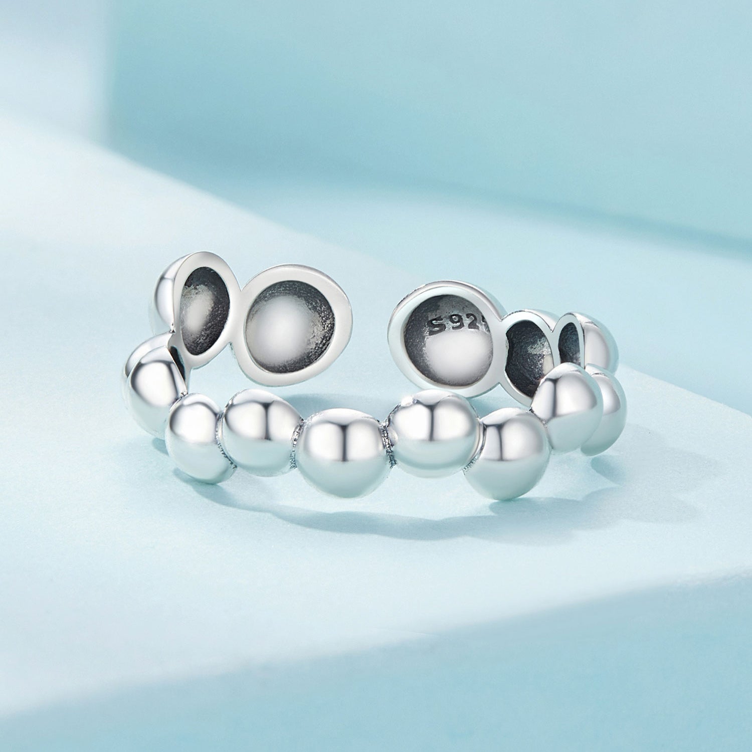 Silver Ring Bubble Open Ring For Sale - sursenso Open Rings