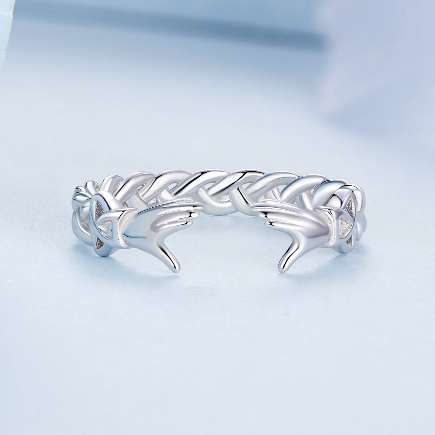 Silver Ring Celtic Knot Palm Open Ring For Sale - sursenso Open Rings